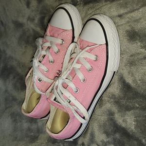 Pink Converse size 13 little girls